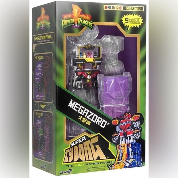 Mighty Morphin Power Rangers Super Cyborg Megazord (Clear) - Picture 1 of 9